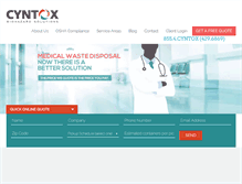 Tablet Screenshot of cyntox.com